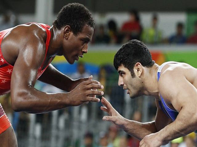 iran 039 s wrestling federation says it will protest a ban handed down against alireza karimi mashiani photo afp file