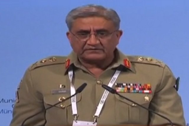 coas gen qamar javed bajwa addressing munich security conference screengrab