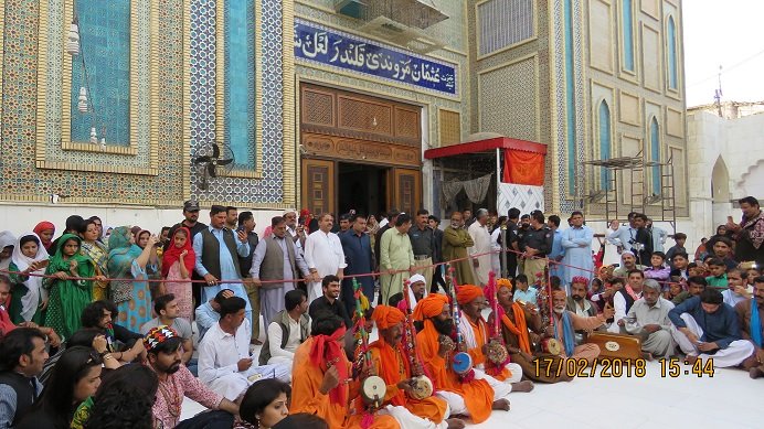 devotees perform dhamaal in memory of sehwan blast victims