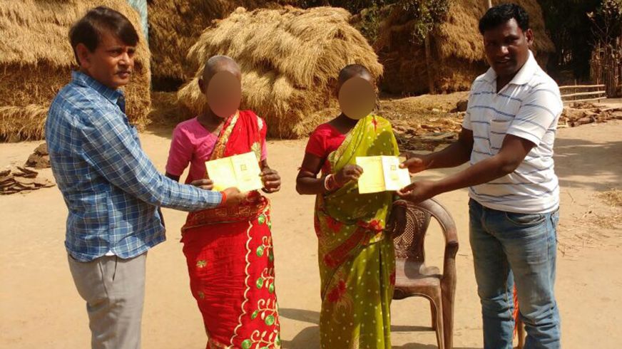 local officials presented the women with ration cards after the case emerged photo bbc