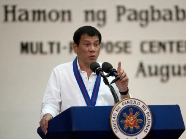 philippine president rodrigo duterte gestures while delivering a speech during the 115th police service anniversary at the philippine national police pnp headquarters in quezon city metro manila philippines photo reuters file