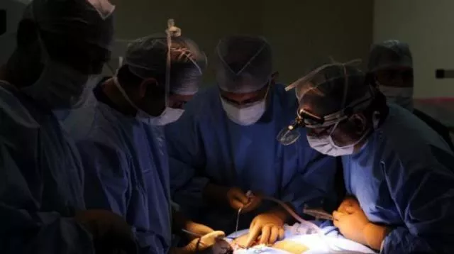 operation took seven hours to complete and the patient required 11 units of blood photo afp operation took seven hours to complete and the patient required 11 units of blood photo afp