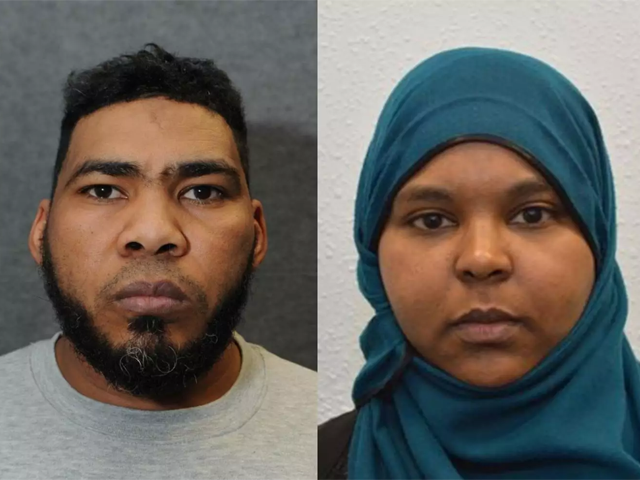 munir hassan mohammed from derby and rowaida el hassan from london were found guilty of planning terror attack photo courtesy independent co uk