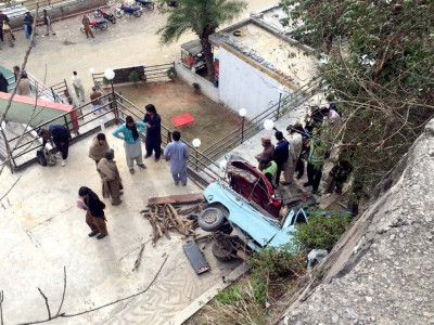 road accident three killed as van plunges into ravine road accident three killed as van plunges into ravine