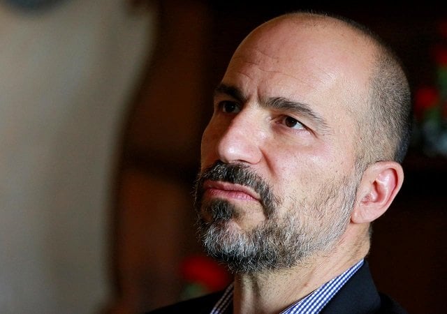 dara khosrowshahi chief executive officer ceo of uber speaks with the media in new delhi india february 22 2018 photo reuters