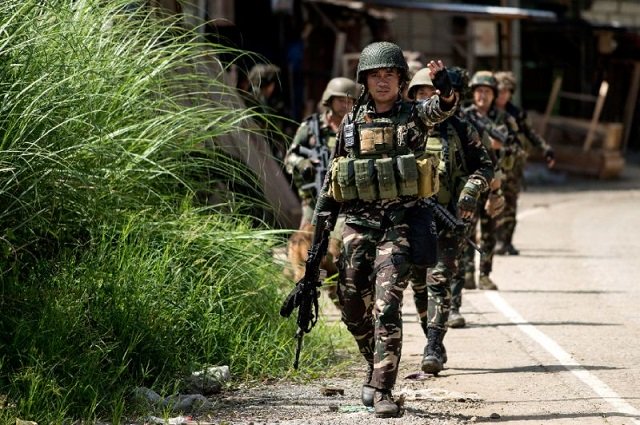 philippine troops fighting militants linked to islamic state in marawi city photo afp