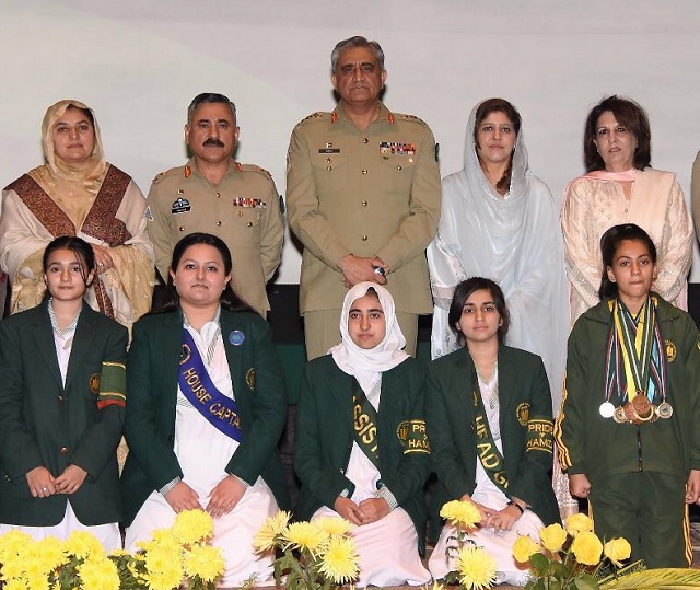 coas gen qamar javed bajwa with successful students of army public schools and college system apsacs photo ispr