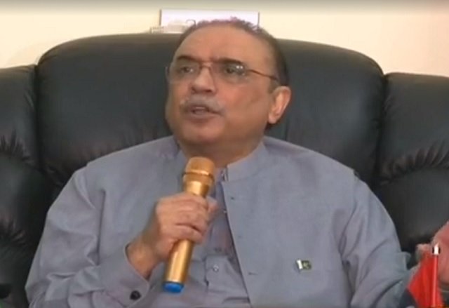 ppp co chairman asif ali zardari addressing a conference press in islamabad express screengrab