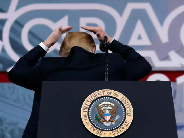 president donald trump jokingly fixes his hair during his speech at cpac on friday photo reuters president donald trump jokingly fixes his hair during his speech at cpac on friday photo reuters