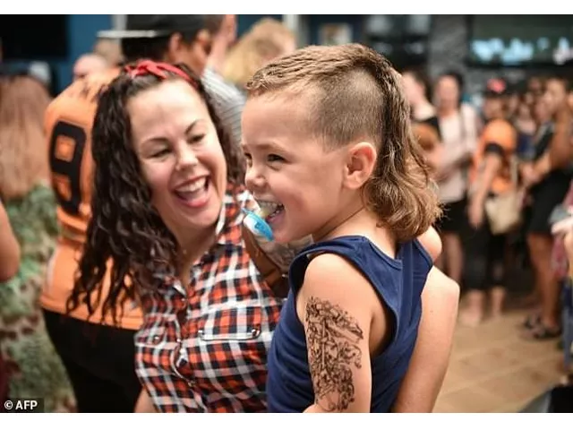 a child sports a mullet haircut at mulletfest 2018 in the town of kurri kurri 150 kms north of sydney on february 24 2018 mulletfest is a celebration of the iconic haircut called the mullet which began in the 1970s and popular in the 1980s and making a comeback in australia photo afp a child sports a mullet haircut at mulletfest 2018 in the town of kurri kurri 150 kms north of sydney on february 24 2018 mulletfest is a celebration of the iconic haircut called the mullet which began in the 1970s and popular in the 1980s and making a comeback in australia photo afp