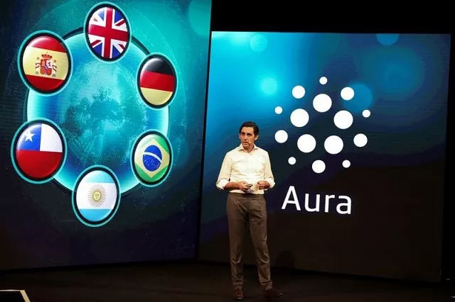 telefonica 039 s chairman jose maria alvarez pallete gestures as he presents quot aura quot during an event in barcelona spain february 25 2018 photo reuters telefonica 039 s chairman jose maria alvarez pallete gestures as he presents quot aura quot during an event in barcelona spain february 25 2018 photo reuters