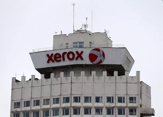 the logo of xerox company is seen on a building in minsk belarus march 21 2016 photo reuters the logo of xerox company is seen on a building in minsk belarus march 21 2016 photo reuters
