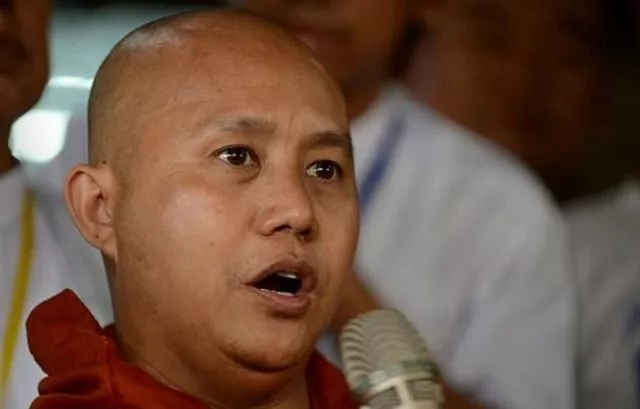 wirathu gained notoriety for fanning anti muslim hatred through inflammatory posts on social media photo afp wirathu gained notoriety for fanning anti muslim hatred through inflammatory posts on social media photo afp
