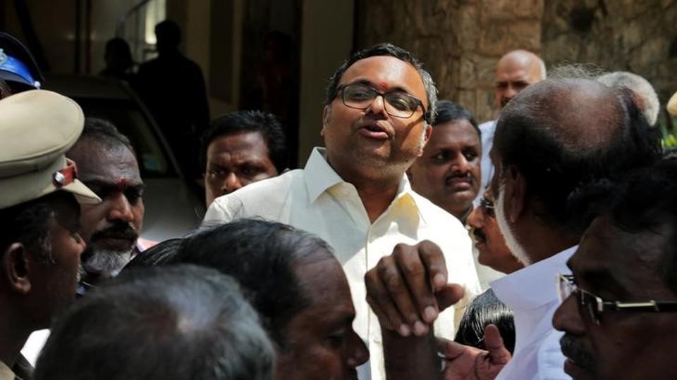 karti chidambaram son of former finance minister p chidambaram talks to media in chennai photo reuters file