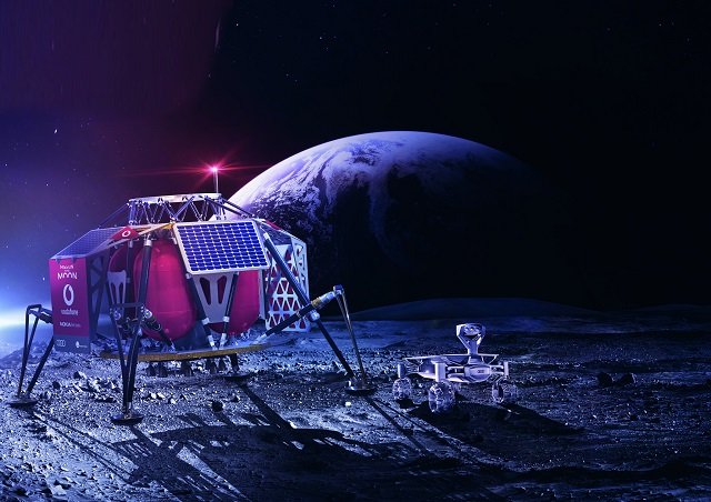 the moon will get its first mobile phone network next year enabling high definition streaming from the lunar landscape back to earth photo vodafone