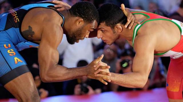 us freestyle wrestlers have competed in iran since the 1998 takhti cup in tehran photo afp