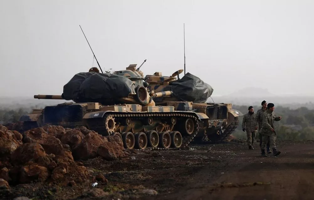 turkish soldiers and tanks are pictured in a village on the turkish syrian border in gaziantep province turkey january 22 2018 photo reuters turkish soldiers and tanks are pictured in a village on the turkish syrian border in gaziantep province turkey january 22 2018 photo reuters