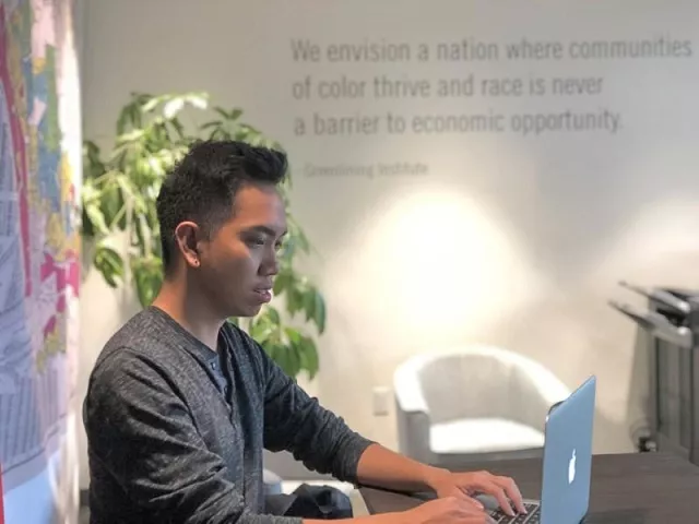 conrad contreras communications manager at greenlining institute an organization that advocates for racial justice works on a computer in oakland california us february 28 2018 photo reuters conrad contreras communications manager at greenlining institute an organization that advocates for racial justice works on a computer in oakland california us february 28 2018 photo reuters
