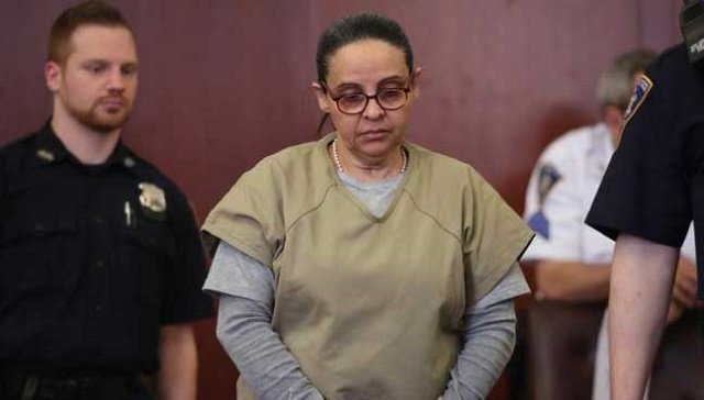 a new york court saw scenes of anguish when a mother tearfully confronted the nanny who stabbed to death two of her young children photo afp