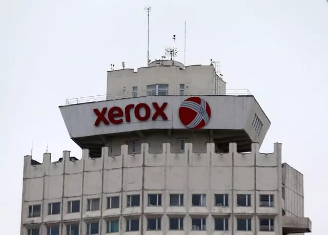 the logo of xerox company is seen on a building in minsk belarus march 21 2016 photo reuters the logo of xerox company is seen on a building in minsk belarus march 21 2016 photo reuters