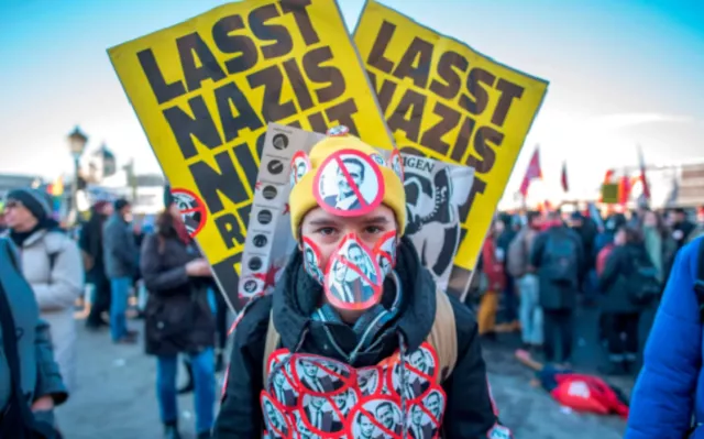 protests swept the country when the far right joined the ruling coalition photo afp