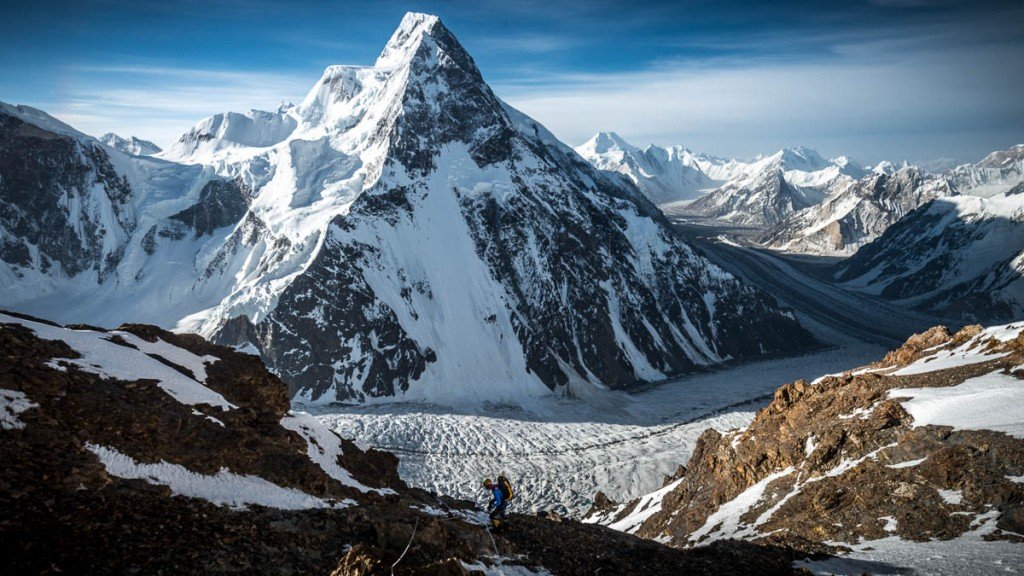 broad peak as seen from k 2 photo courtesy madison mountaineering