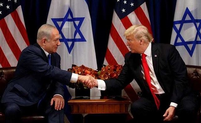 us president donald trump speaks with israeli prime minister benjamin netanyahu during the world economic forum wef annual meeting in davos switzerland january 25 2018 photo reuters file