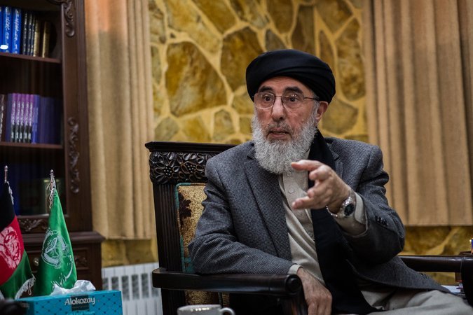gulbuddin hekmatyar at his government provided residence in kabul last month photo courtesy the new york times