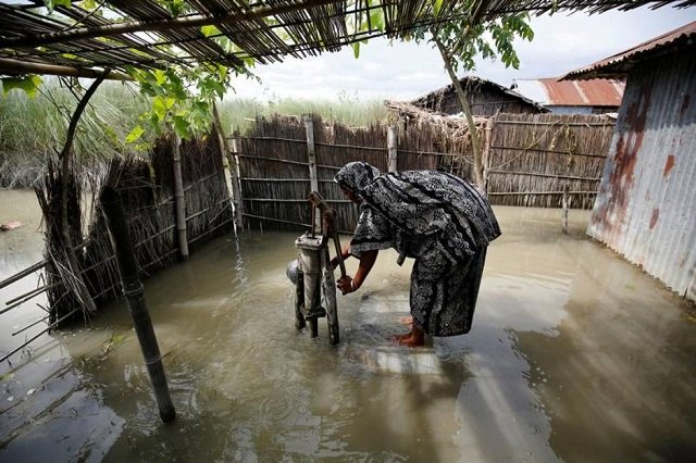 bangladeshi women are tasked with collecting fresh water photo reuters