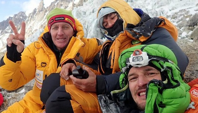 russian climber denis urubko french climber elisabeth revol and polish climber adam bielecki photo reuters