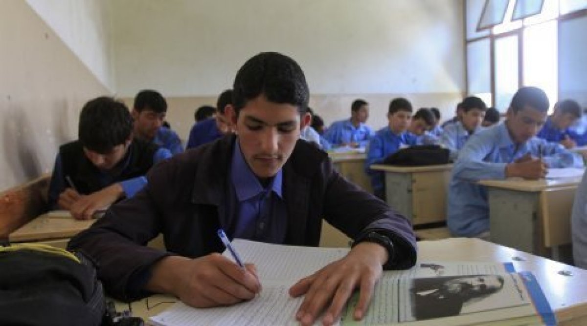 a file photo of an afghan student photo reuters