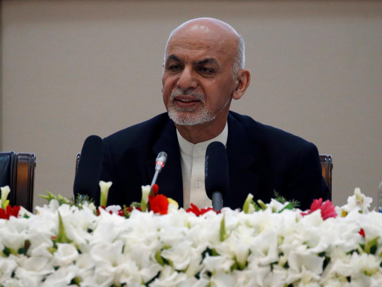 afghan president ashraf ghani speaks during during a peace and security cooperation conference in kabul afghanistan photo reuters