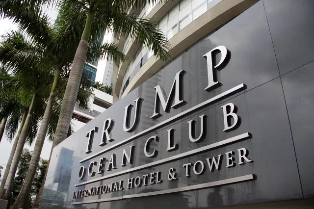 workers removed the trump logo from the entrance to the luxury complex photo reuters workers removed the trump logo from the entrance to the luxury complex photo reuters