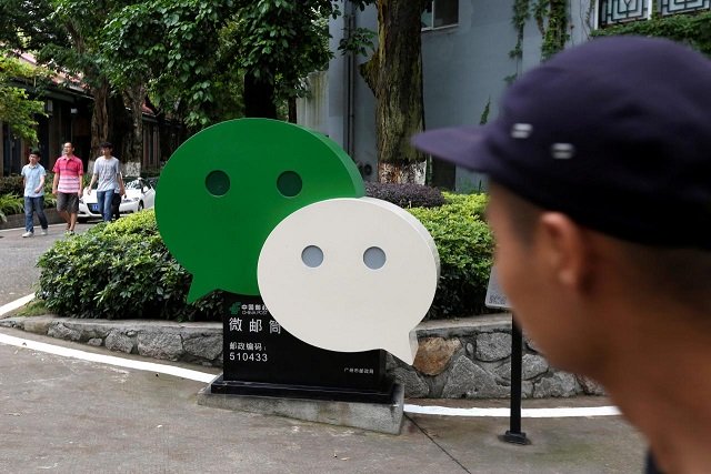 file photo a wechat logo is displayed inside tit creativity industry zone where tencent office is located in guangzhou china may 9 2017 photo reuters