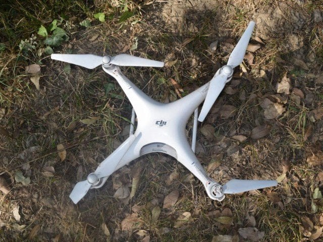 the indian quadcopter shot down by pakistan army shooters in october 2017 photo ispr file