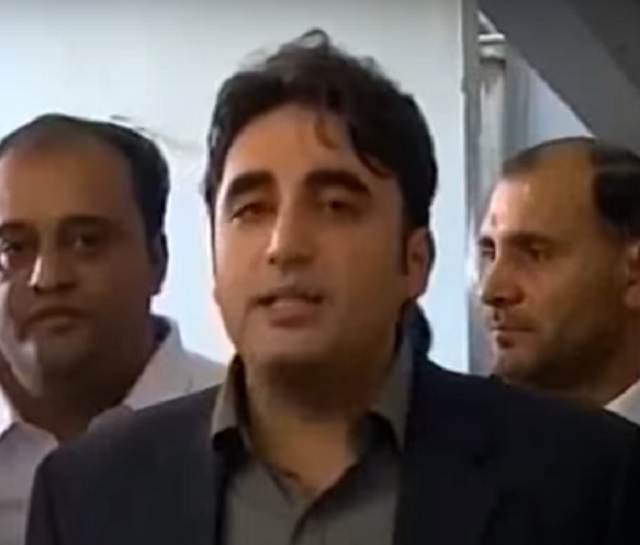 ppp chairman bilawal bhutto zardari speaking to the media in karachi on wednesday screengrab