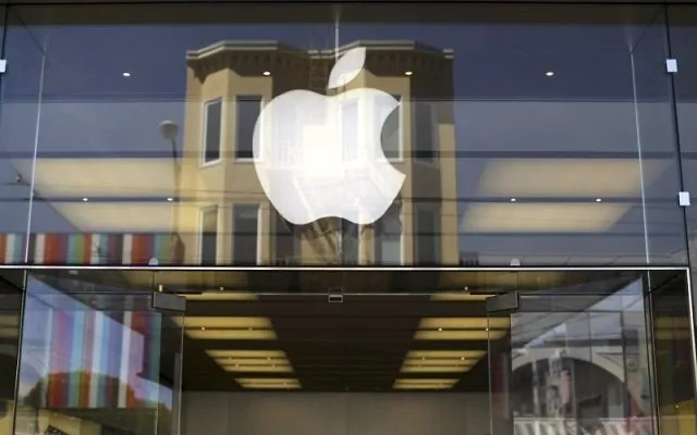 the apple logo is pictured on the front of a retail store in the marina neighborhood photo reuters the apple logo is pictured on the front of a retail store in the marina neighborhood photo reuters