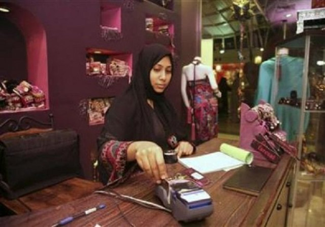 a saudi sales woman works in a boutique for women at a mall in jeddah photo reuters file a saudi sales woman works in a boutique for women at a mall in jeddah photo reuters file
