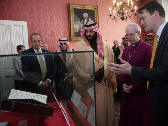 prince is making an official visit to london to promote saudi arabia as a tolerant and modernising economy photo reuters