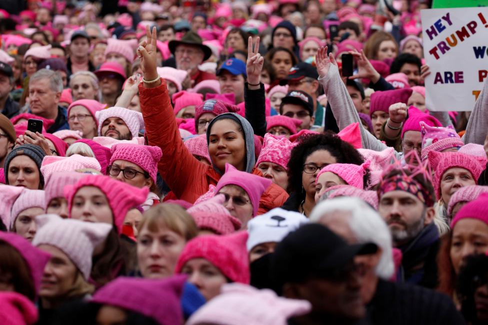 people gather for the women 039 s march in washington photo reuters