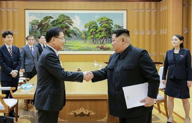 kim jong un 039 s meeting with the most senior south koreans to travel to the north in more than a decade is the latest step in an olympics driven rapprochement photo quot afp