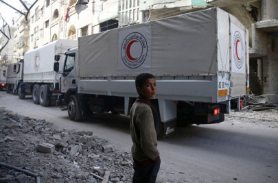 13 trucks of aid to go into eastern ghouta today