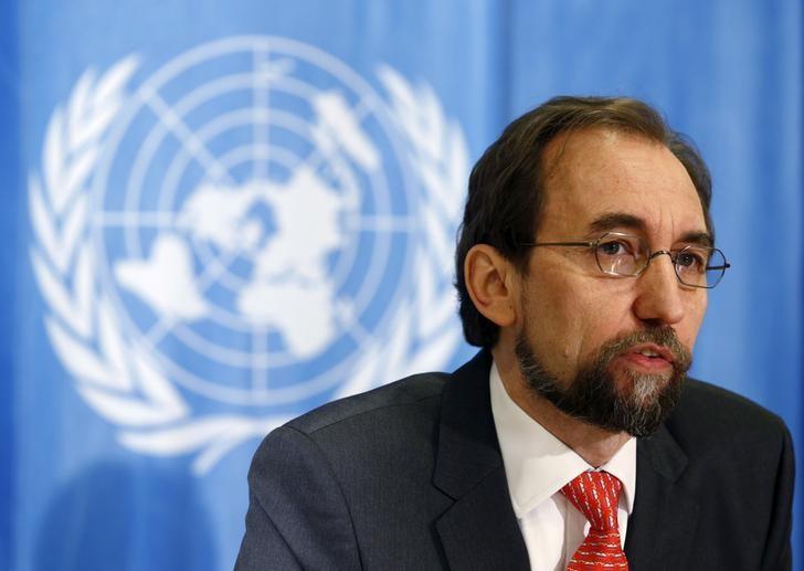 united nations un human rights high commissioner zeid ra 039 ad al hussein addresses a media briefing in geneva switzerland photo reuters