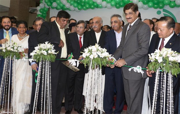 governor mohammad zubair chief minister murad ali shah leader of the opposition in national assembly khursheed shah and federal commerce minister muhammad pervaiz malik inaugurated the 10th edition of expo pakistan titled 039 emerging pakistan 039 at the expo centre on thursday photo online