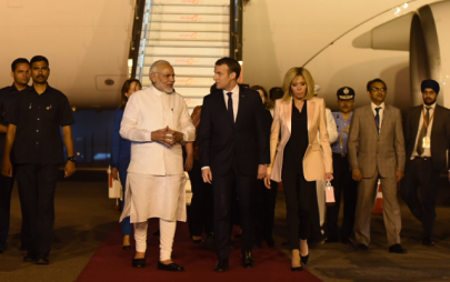 macron modi love on show as france courts india macron modi love on show as france courts india