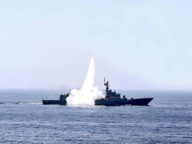 the missile successfully followed its preplanned trajectory till accurate target engagement at sea photo inp file