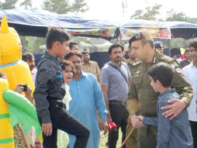 day out families of policemen enjoy gala