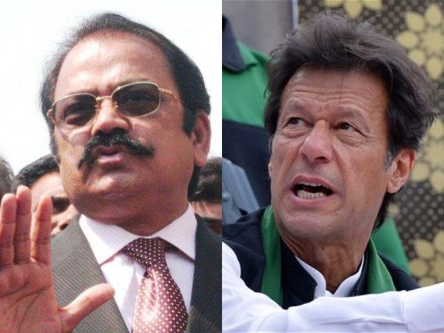 039 listen up rana sanaullah i 039 m going to lock you up in jail 039 says imran khan stock images