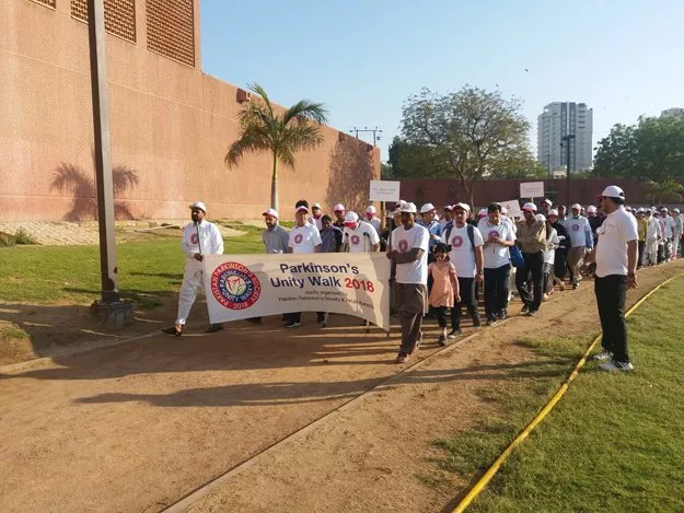 a large number of people participated in the walk to create awareness about parkinson 039 s disease photo courtesy akuh a large number of people participated in the walk to create awareness about parkinson 039 s disease photo courtesy akuh
