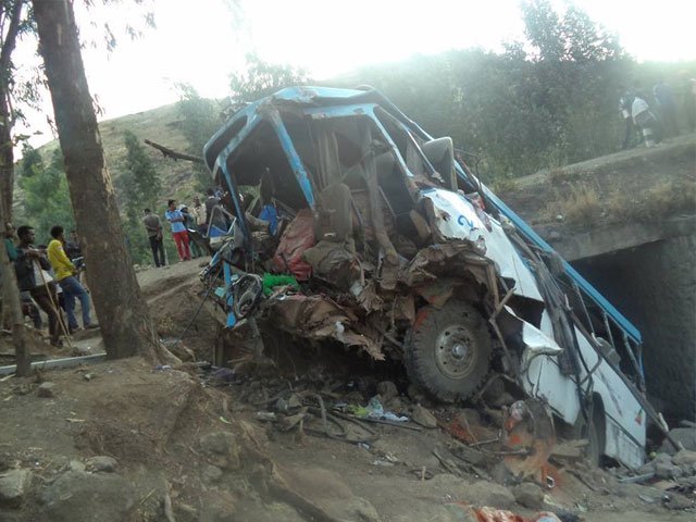 ten passengers survived but suffered 039 serious and minor injuries 039 photo courtesy amhara mass media agency